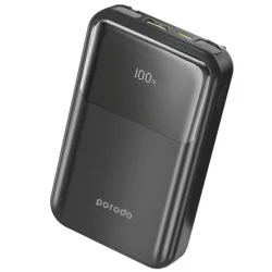 Porodo 10000Mah Power Bank Built-In Removable Cables Quick Charge & Compact